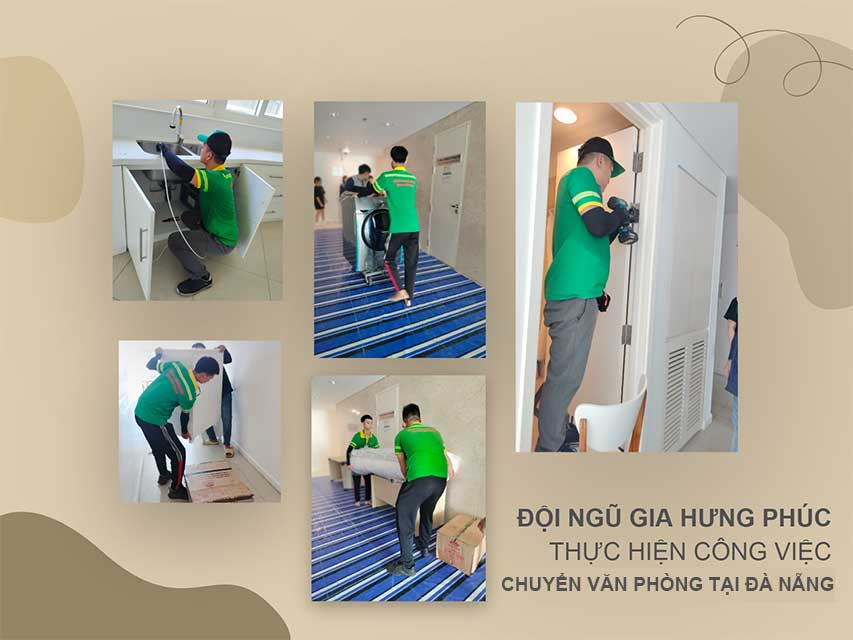 Gia Hưng Phúc thực hiện công việc chuyển văn phòng tại Đà Nẵng