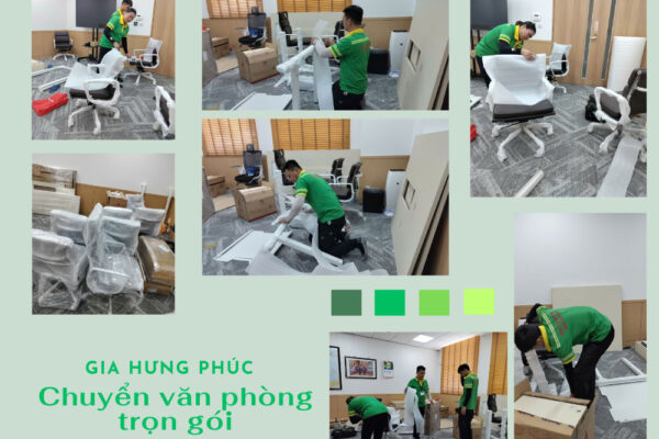 Gia Hưng Phúc thực hiện công việc chuyển văn phòng