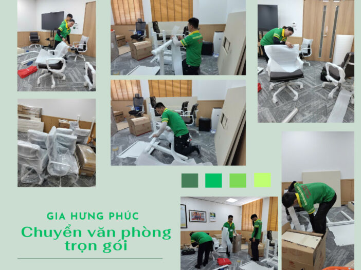 Gia Hưng Phúc thực hiện công việc chuyển văn phòng