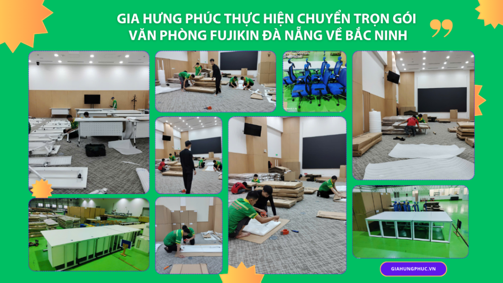 Chuyển văn phòng trọn gói công ty Fujikin Đà Nẵng về Bắc Ninh